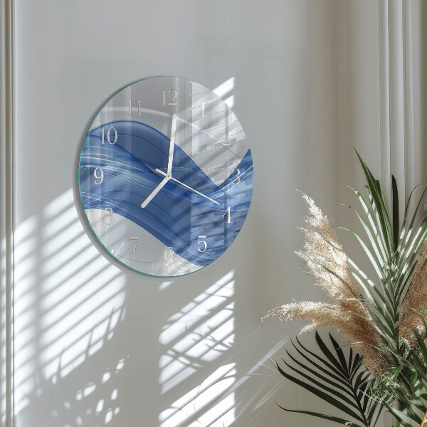 Glas wanduhr Abstrakte Linien