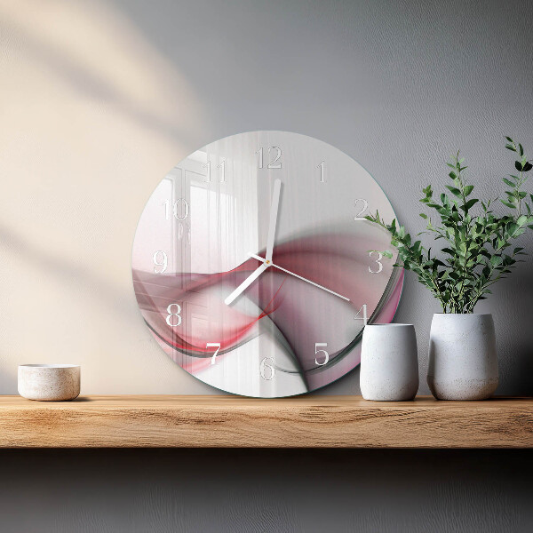 Glas wanduhr Abstrakte Kunst