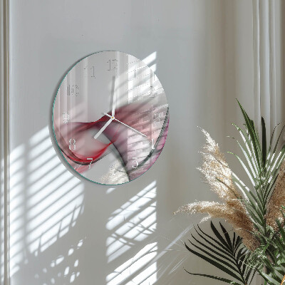 Glas wanduhr Abstrakte Kunst