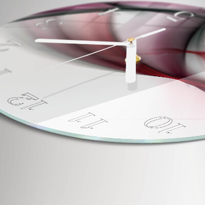 Glas wanduhr Abstrakte Kunst