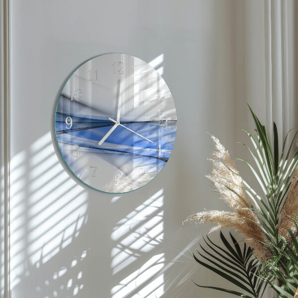 Glas wanduhr Abstrakte Linien