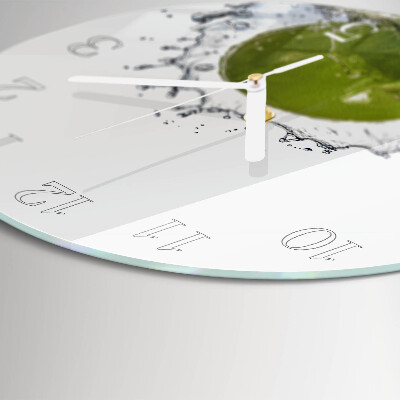 Glas wanduhr Kalkwasser