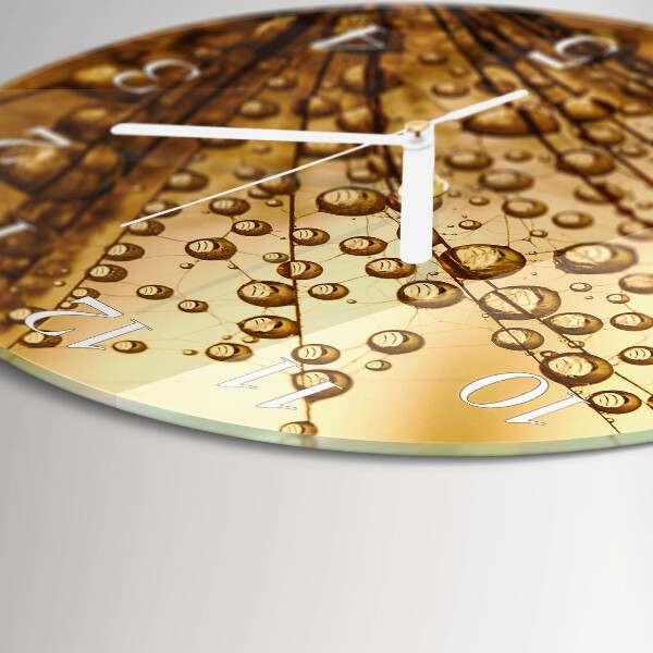 Glas wanduhr Löwenzahn