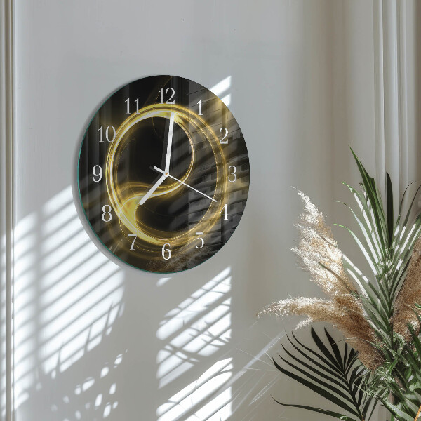 Glas wanduhr Abstraktionskreis