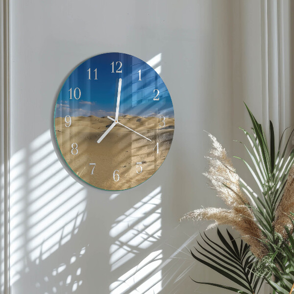 Glas wanduhr Wüste