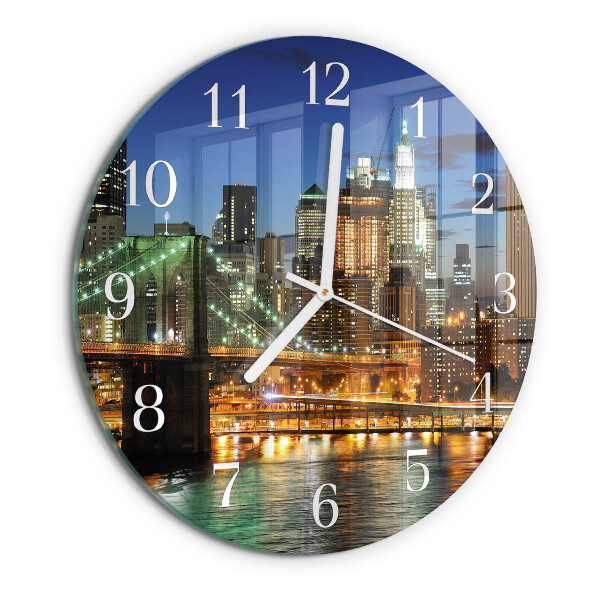 Glas wanduhr Horizont