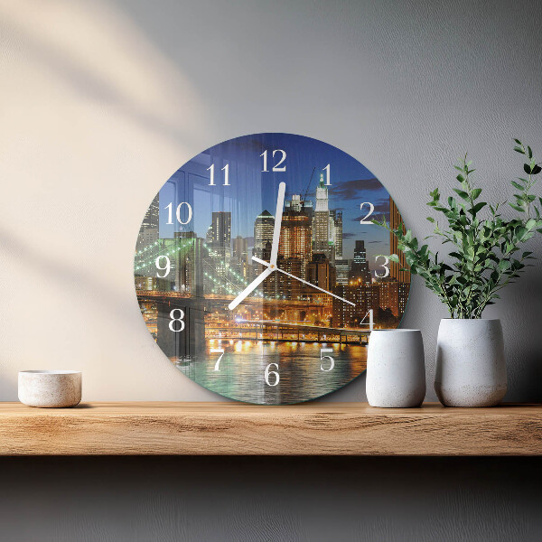 Glas wanduhr Horizont