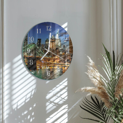 Glas wanduhr Horizont