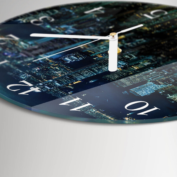 Glas wanduhr Horizont