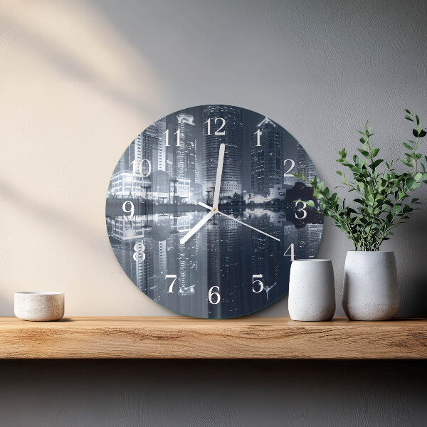 Glas wanduhr Horizont