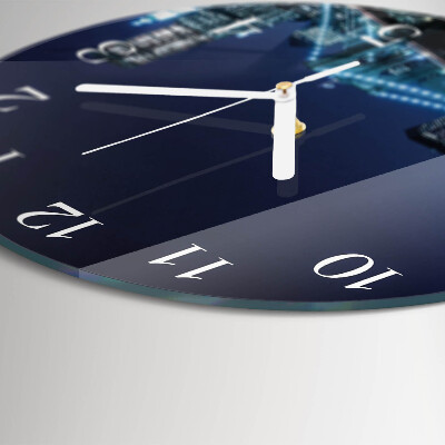 Glas wanduhr Horizont