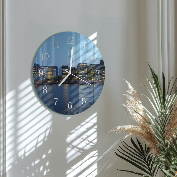 Glas wanduhr Horizont
