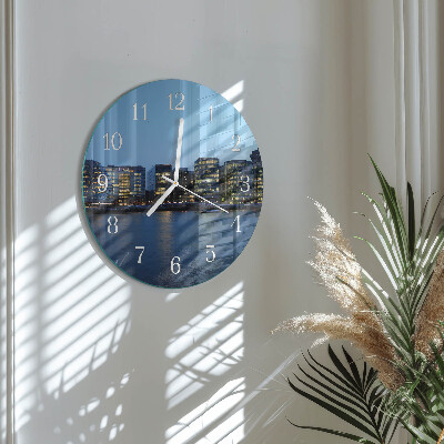 Glas wanduhr Horizont