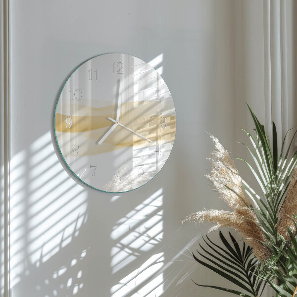 Glas wanduhr Abstrakte Welle