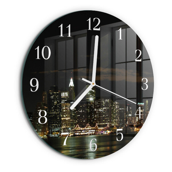 Glas wanduhr Horizont