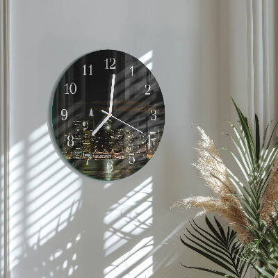 Glas wanduhr Horizont