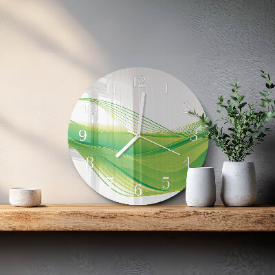 Glas wanduhr Abstrakte Linien