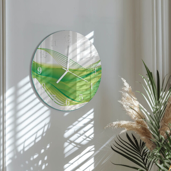 Glas wanduhr Abstrakte Linien