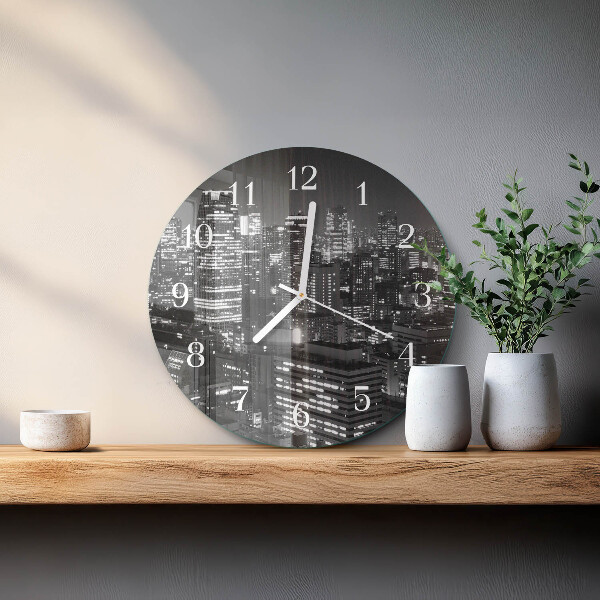 Glas wanduhr Horizont