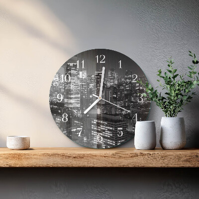 Glas wanduhr Horizont