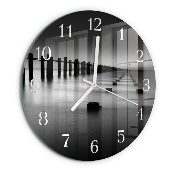 Glas wanduhr Meer