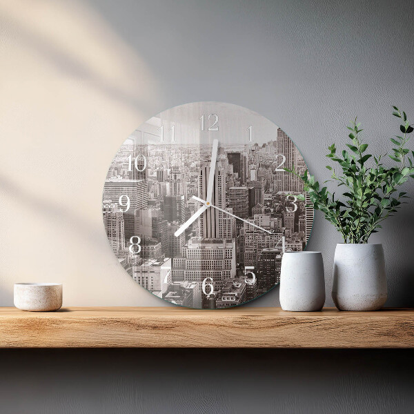 Glas wanduhr Horizont