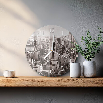 Glas wanduhr Horizont