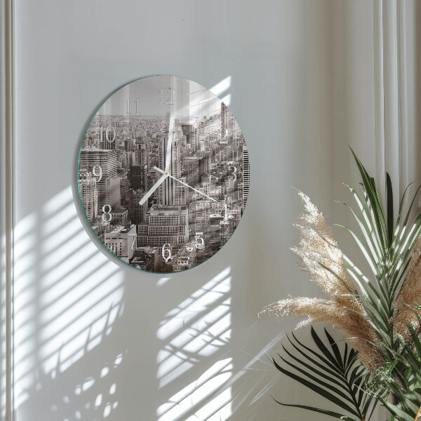 Glas wanduhr Horizont
