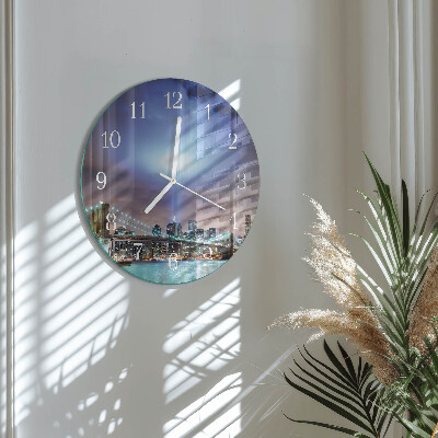 Glas wanduhr Nacht des Horizonts