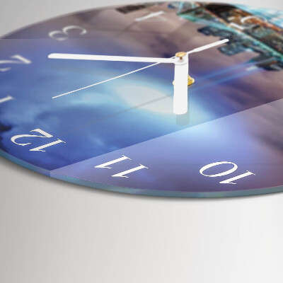 Glas wanduhr Nacht des Horizonts