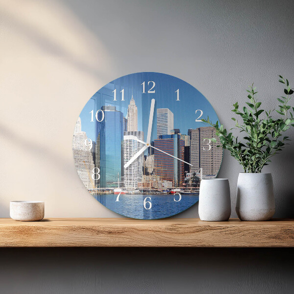 Glas wanduhr Horizont