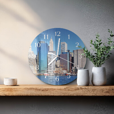 Glas wanduhr Horizont