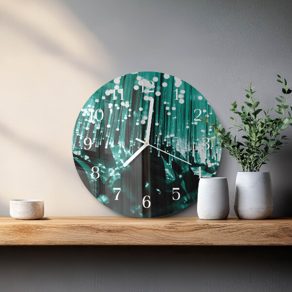 Glas wanduhr Glasfaser