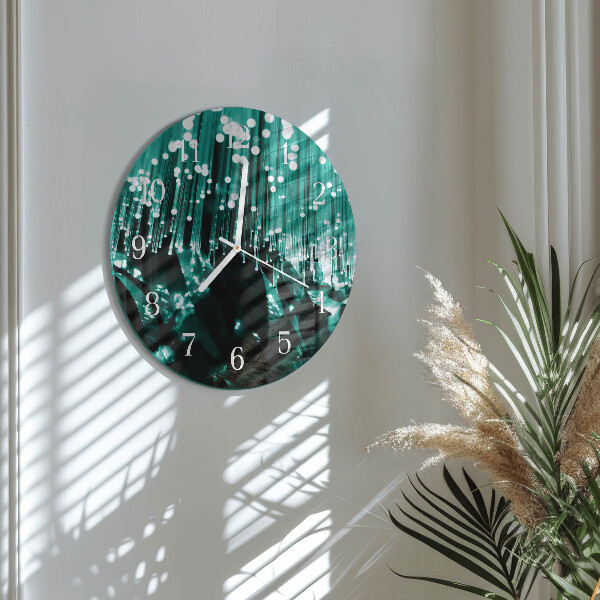 Glas wanduhr Glasfaser