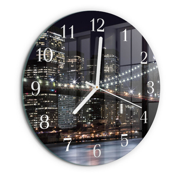 Glas wanduhr Horizont