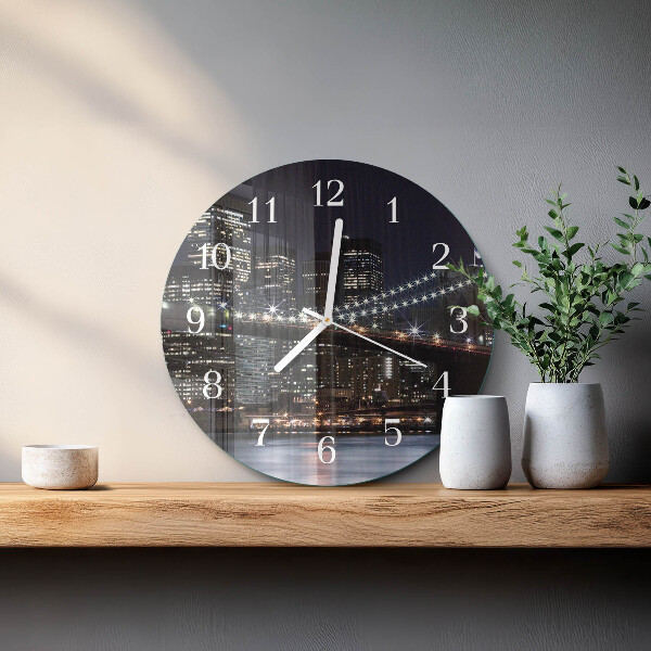 Glas wanduhr Horizont