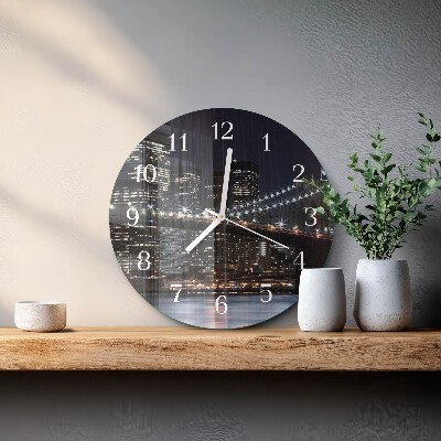 Glas wanduhr Horizont