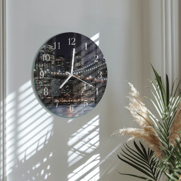 Glas wanduhr Horizont
