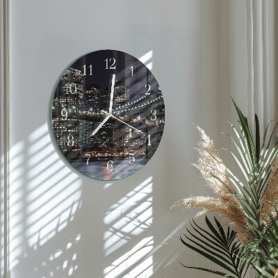 Glas wanduhr Horizont