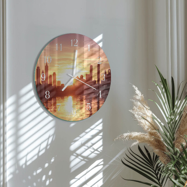 Glas wanduhr Horizont