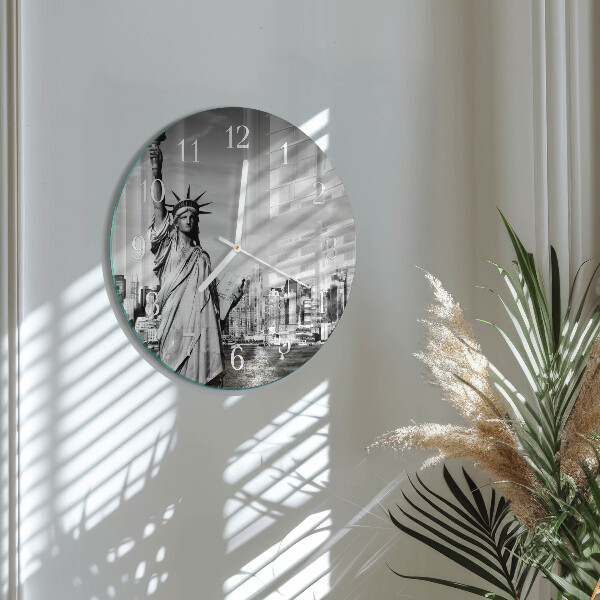 Glas wanduhr Freiheitsstatue