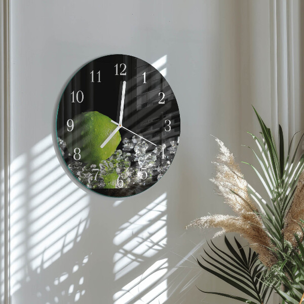 Glas wanduhr Kalziumkarbonat