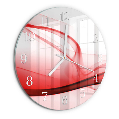 Glas wanduhr Abstrakte Linien