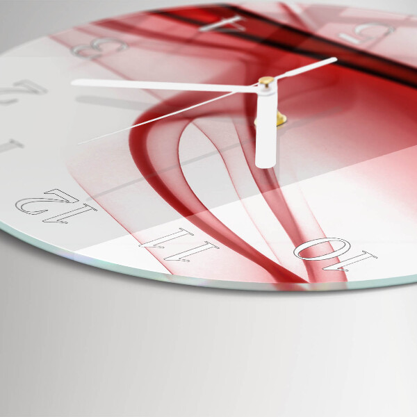 Glas wanduhr Abstrakte Linien