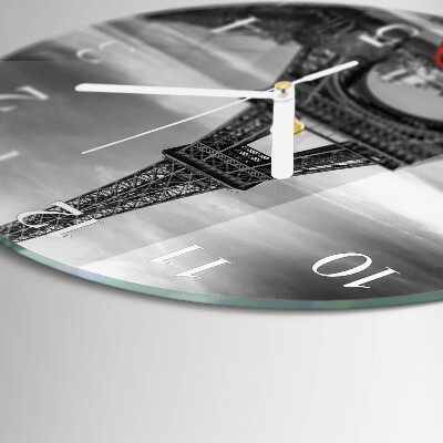 Glas wanduhr Eiffelturm-Auto