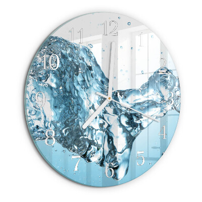 Glas wanduhr Wasser