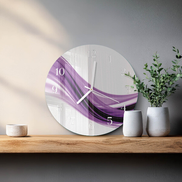 Glas wanduhr Abstrakte Kunst