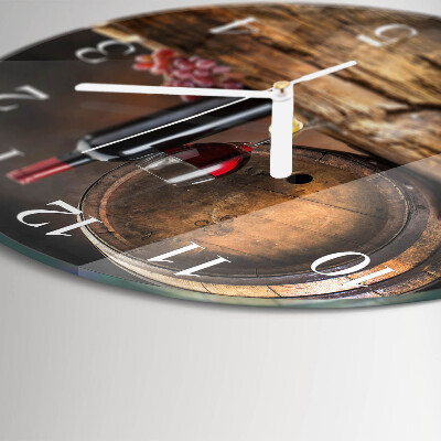Glas wanduhr Trauben für Wein