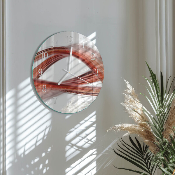 Glas wanduhr Abstrakte Linien