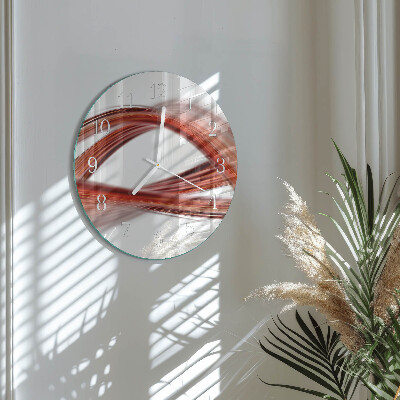 Glas wanduhr Abstrakte Linien